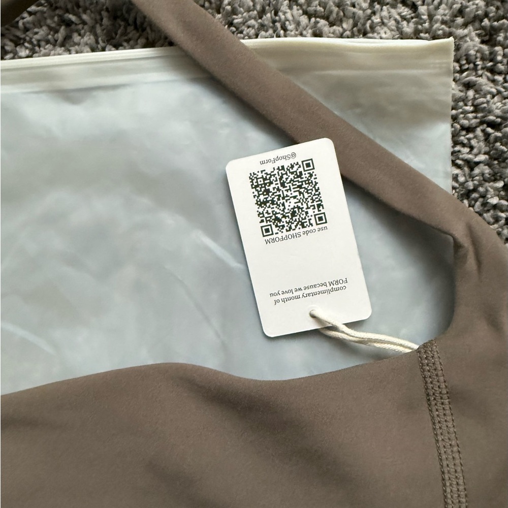 FORM Taupe Halter Sports Bra - Picture 3 of 6